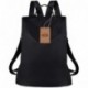 Mochila Mujer, Coofit Mochila Escolar Casual Multifunción Bolso Mochila Negro Actualizar Mochila Profundo negro 