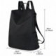 Mochila Mujer, Coofit Mochila Escolar Casual Multifunción Bolso Mochila Negro Actualizar Mochila Profundo negro 