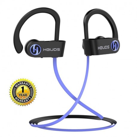 Auriculares Inalambricos Bluetooth Deportivos 4.1 Hbuds H1 SE con Micrófono y Cancelación de Ruido y Impermeables IPX7 para H