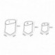 PROKTH Bolsas de papel kraft - Macetas de papel kraft - Bolsa pan - Papel kraft - Lavable papel multiusos bolsa de almacenami