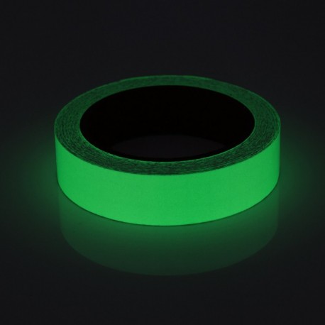 Cinta Luminosa Adhesiva, Meersee 2.5cm x 10M Cinta Autoadhesiva Etiqueta de Seguridad Resplandor Luminoso Fluorescente Verde