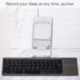 Inalámbrico Plegable Mini Teclado, Teclado Bluetooth con Touchpad Ultra Delgado Teclado Bluetooth portátil Batería Compatible