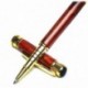 Rosewood bolígrafo pluma estilográfica doble uso lujo Set. Natural hecho a mano regalo de madera de palisandro, gentil de flu