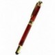 Rosewood bolígrafo pluma estilográfica doble uso lujo Set. Natural hecho a mano regalo de madera de palisandro, gentil de flu