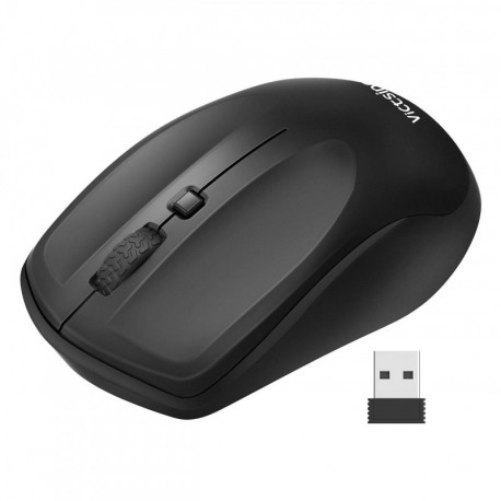 VicTsing Ratón Inalámbrico Óptico 2.4G Portable, Diseño Simétrico y Ergonómico, 3 dpi Adjustable 1600, para PC, Portátil, Ord