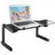 Lapdesk Soporte para Computadoras Portátiles Mesa Escritorio Ergonómica Portátil con Ventilador y Alfombrilla para Mouse/Rató