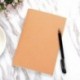 10 Piezas de Cuaderno de Líneas Cubierta Marrón Kraft Cuadernos de Diarios para Viajeros, Tamaño A5, 60 Páginas de Líneas/ 30