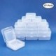 BENECREAT 27 Pack Caja de Contenedores de Almacenamiento de Plastico Transparente de Tamaño Mixto, Pequeña, con Tapa para Art
