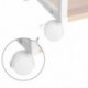 SONGMICS Mesa para TV, Mueble para televisor con Ruedas, Soporte de TV versátil con Estante, 2 Niveles Abiertos, para Recepto
