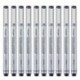 Ezigoo Rotulador Punta Fina para Bocetos, Dibujo Técnico, Documentos – Bolígrafos de Tinta Negra Puntas Variadas Pack de 6