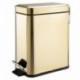 mDesign Cubo de basura rectangular – 5 litros – Compacto contenedor de residuos con cubeta interior para oficina, baño o dorm