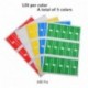 YOTINO 20 Sheets 600Labels autoadhesivo etiqueta de cable impermeable a prueba de rasgaduras marcadores etiquetas para impres