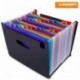 Carpeta Clasificadora Archivador Acordeon 24 Bolsillos Ampliación Carpeta de Archivos A4 Plastico Organizador Soporte Extensi