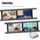 Proyector, Mini Proyector BeamerKing Portable Home Cinema HD LED Vídeo Proyector de Películas Soporte 1080P USB VGA HDMI AV, 
