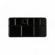 Acuarela caja de paleta EMI CRAFT Paleta de aluminio para Pintura al Acuarela con 48 Compartimentos Negro