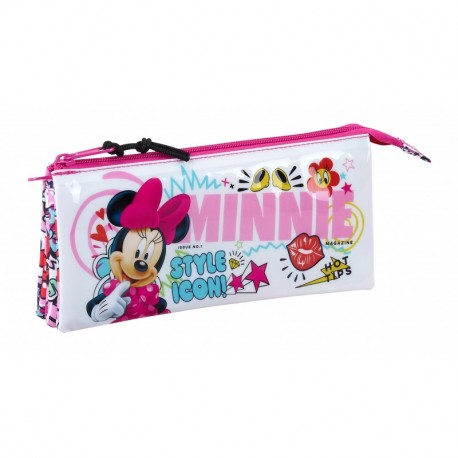 Minnie SAFTA Estuche Escolar Mouse Cool Oficial 220x30x100mm