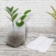 KINGLAKE 200 pcs Biodegradable papel planta plántula bolsas bolsas de tela crecer cría 14 x 16 cm + 10 x 12 cm 