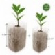 KINGLAKE 200 pcs Biodegradable papel planta plántula bolsas bolsas de tela crecer cría 14 x 16 cm + 10 x 12 cm 