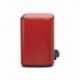 Brabantia Bo Pedal - Cubo de basura, Acero Inoxidable, Rojo, 36 litros