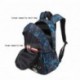 Mioy Tres piezas set adolescentes mochilas escolares lona estampados mochila Hombres 15 Pulgadas ordenador portatil backpack 