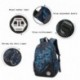 Mioy Tres piezas set adolescentes mochilas escolares lona estampados mochila Hombres 15 Pulgadas ordenador portatil backpack 