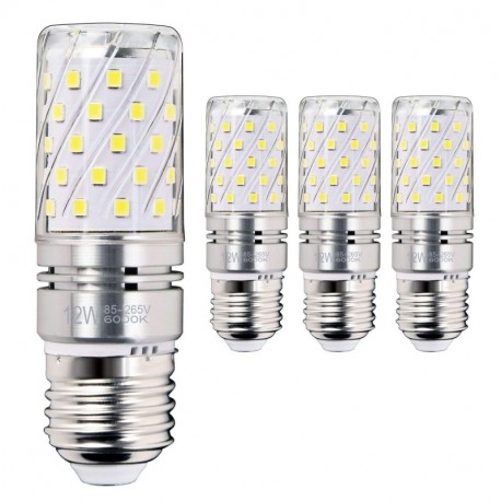 Hzsane E27 LED maíz bombilla, 12W, 6000K blanco frío LED bombillas, 100W incandescente bombillas equivalentes, 1200lm, Edison