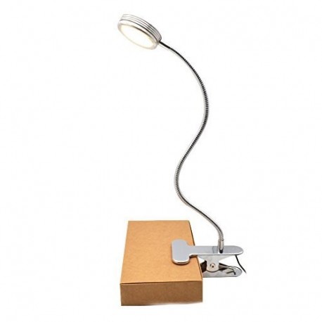 Lámpara Flexo LED de Pinza - GreeSuit clip en lámpara de noche lámpara de cuello de cisne flexible cambiable para mesa de lec
