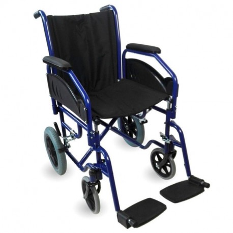 Mobiclinic Silla de Ruedas Plegable y autopropulsable | Reposabrazos y reposapiés extraibles | Ancho de Asiento de 45 cm | Pe