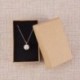 NBEADS 24 Piezas Caja de Joyas de Cajas de Cartón de Rectángulo de Kraft Marrón para Exhibición de Regalos de Anillo de Colla