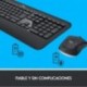 Logitech MK540 - Combinación de Teclado y ratón inalámbricos, Larga duración de Pilas - QWERTY Español distribución Negro