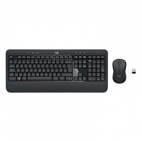 Logitech MK540 - Combinación de Teclado y ratón inalámbricos, Larga duración de Pilas - QWERTY Español distribución Negro