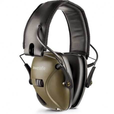 awesafe GF01 Protector auditivo electrónico, reducción de Ruido y amplificación de Sonido Seguridad electrónica, NNR 22 dB. I