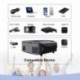 Artlii Proyector HD, Proyector LED 3500 Lúmenes, Proyector Cine en Casa,Soporte 1080p Full HD, HDMI x 2, AV, USB, VGA, SD Con