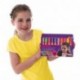 GirlZone Set DE 10 TIZAS para Pelo y 3 Botes DE Gel DE Brillantina para Cabello Pelo y Cuerpo Regalo para Chicas 3 Glitter Ge