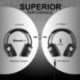 Auriculares Bluetooth FITFORT Cascos Inalámbricos de Diadema con Bluetooth 4.1, Cancelación Activa de Ruido, Plegable con Est
