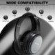 Auriculares Bluetooth FITFORT Cascos Inalámbricos de Diadema con Bluetooth 4.1, Cancelación Activa de Ruido, Plegable con Est