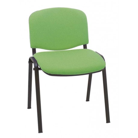 Silla Express ISO Silla Confidente Tapizada, Acero, Verde, 55x53x79 cm