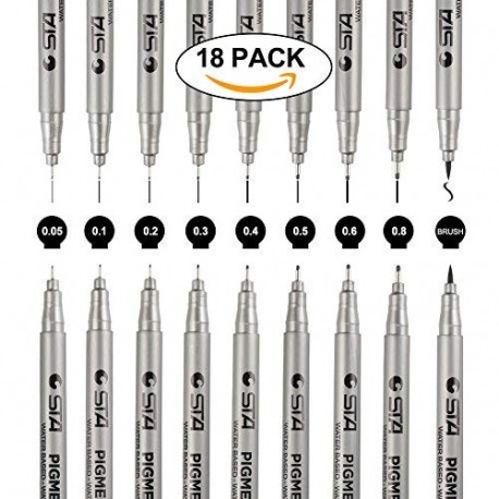 rotuladores de punta fina stabilo fineliner micro pen baratos tinta negro
