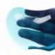 TUKA Reposamuñecas ergonómico Extra grande del Gel Cristales, transparente Gel resto de muñeca, suave flexible Reposamuñecas 