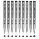 Surenhap 9 Pcs Bolígrafos De Tinta Fineliner Micro-Pen Negro-Tinta De Archivo a Prueba de Agua bolígrafos Micron Liner Punto 