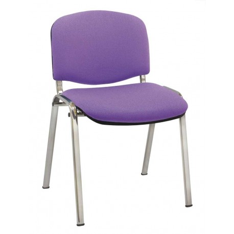 Silla Express Silla Confidente Tapizada, Acero, Morado, 55x53x79 cm