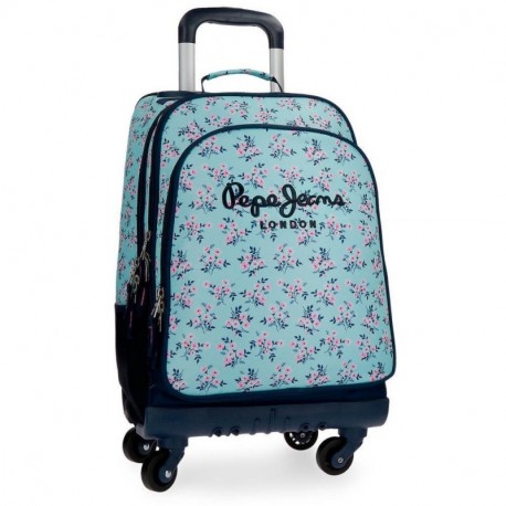 Pepe Jeans Denise Mochila Escolar, 30.49 litros, 44 cm, Azul