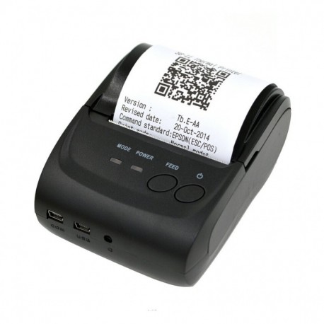 Baoblaze 1x Impresora Térmica de Recibos Bluetooth Conecta con Móvil Inteligente EU