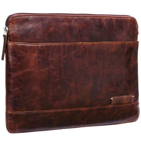 STILORD Robb Funda de Piel Estilo Vintage para Tablet o MacBook de 14 y portátil de 13,3 Portafolio Bolso o Bolsa Protect