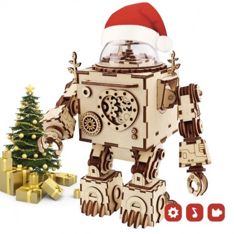 ROKR Musical de Madera Puzzle de Madera 3D Mechanical Model Construction Kit-Proyectos Divertidos para Adultos y Niños - Maqu