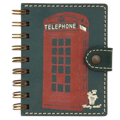 Listín telefónico de bolsillo, agenda telefónica pequeña, con anillas, papel de calidad,1000 números de teléfono - Trashy Wor
