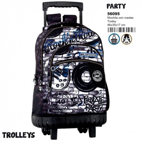 Montichelvo Montichelvo Trolley CG Party Bolso de Viaje, 46 cm, Multicolour 