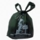 Ecohound 500 bolsas de basura de gran espesor de alta calidad, biodegradables, color verde oscuro, con asas de fácil atado, g