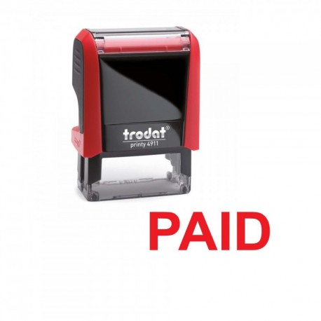 Automático de sello sello pagado – Trodat Printy 4911 – Sello Rojo – última generación