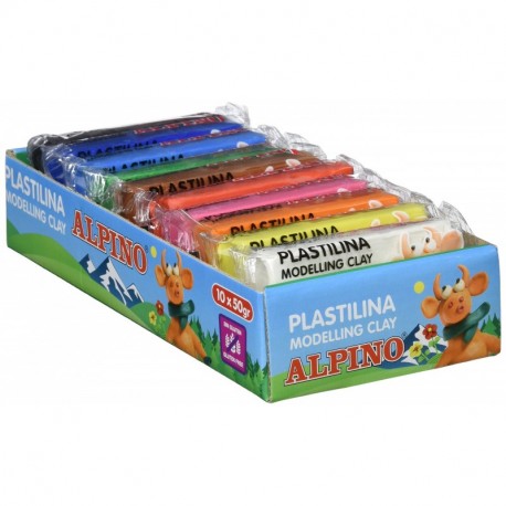 Alpino DP000202 - Bandeja 10 plastilina